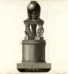 Veduta del prospetto principale della Colonna Traiana
